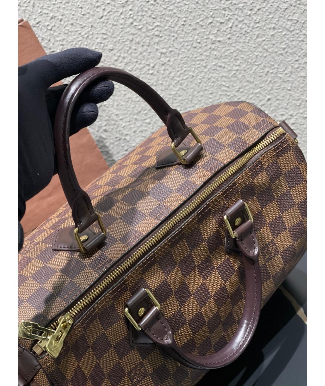 LOUIS VUITTON Коричневая сумка тоут, фото 6