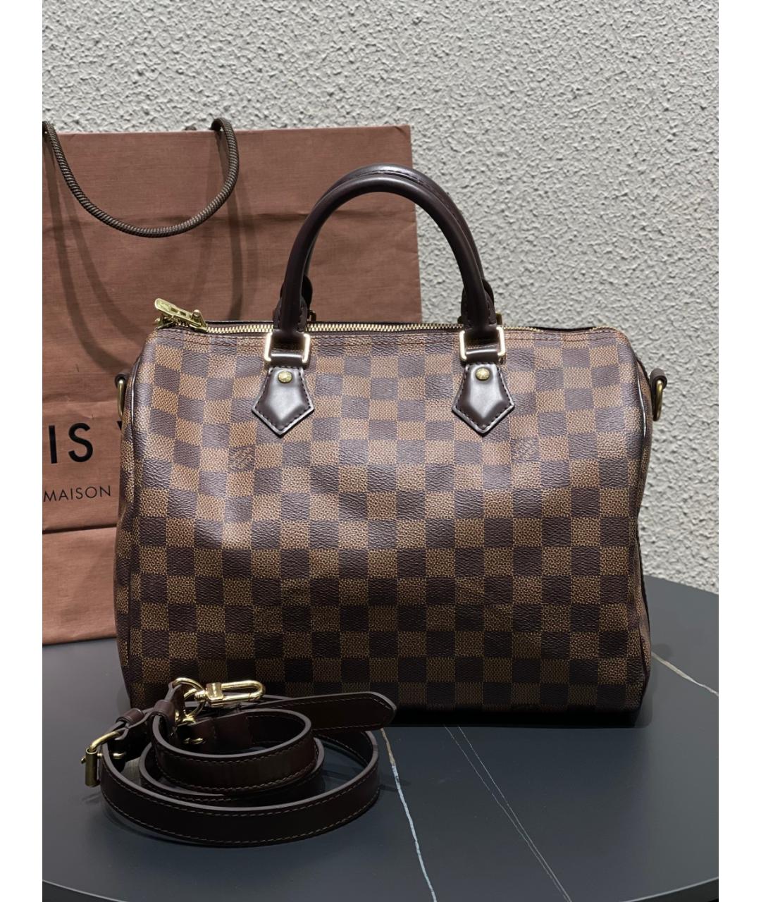 LOUIS VUITTON Коричневая сумка тоут, фото 10