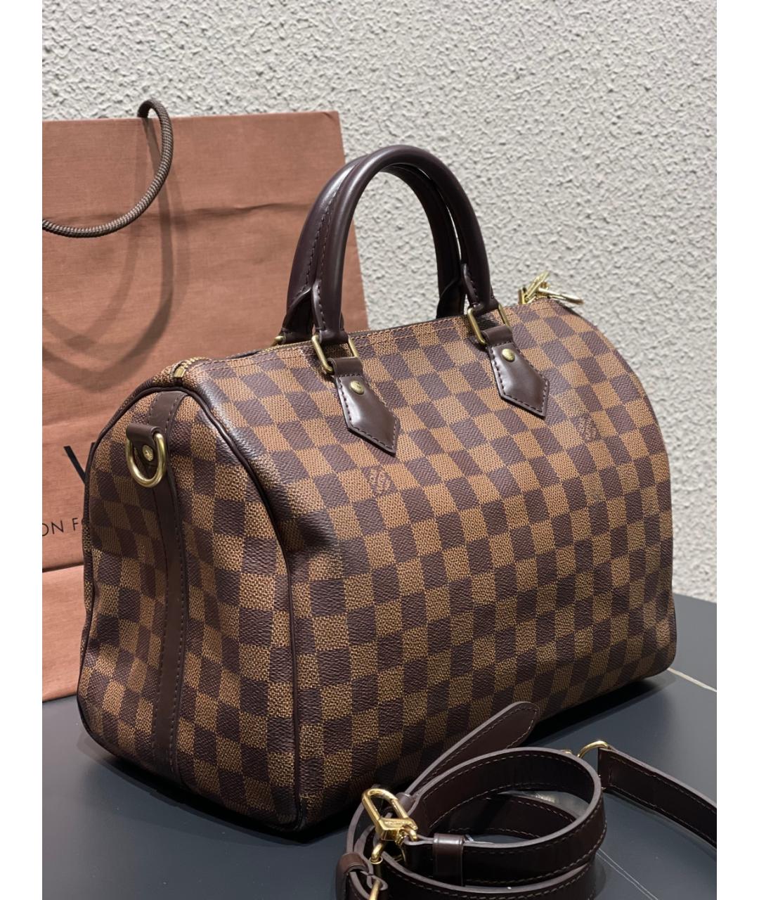 LOUIS VUITTON Коричневая сумка тоут, фото 4