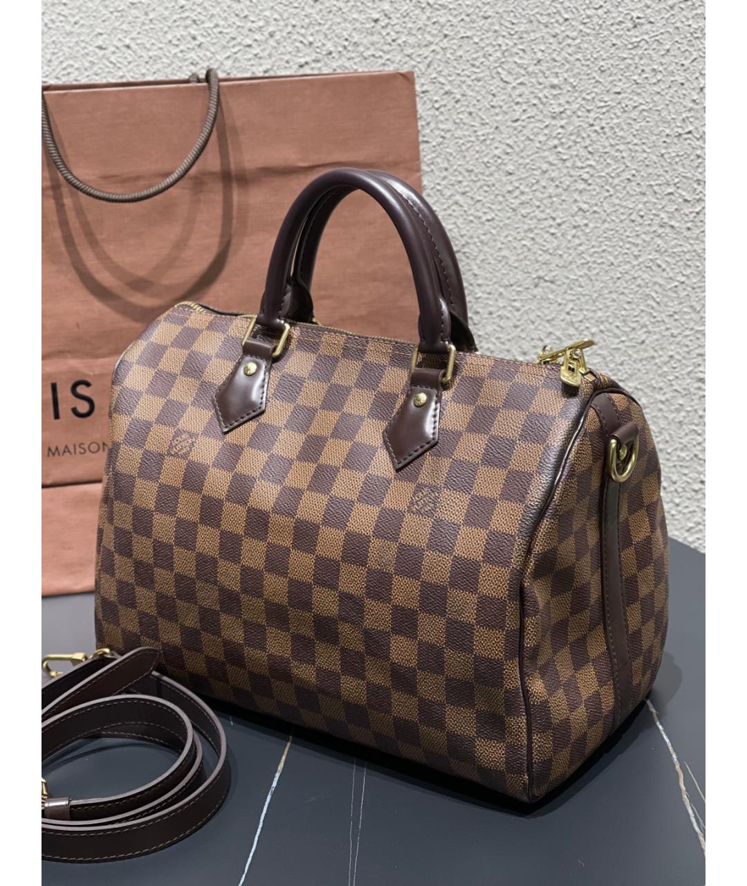 LOUIS VUITTON Коричневая сумка тоут, фото 5