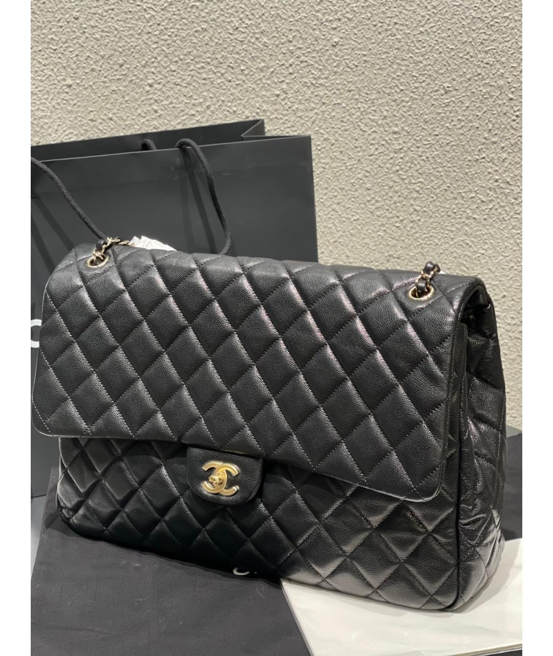 CHANEL Черная кожаная сумка через плечо, фото 4