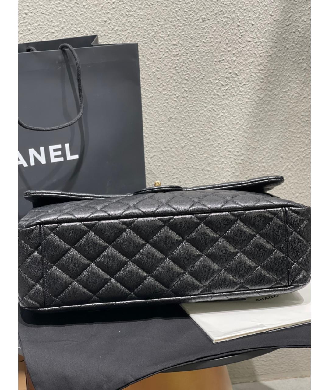 CHANEL Черная кожаная сумка через плечо, фото 5