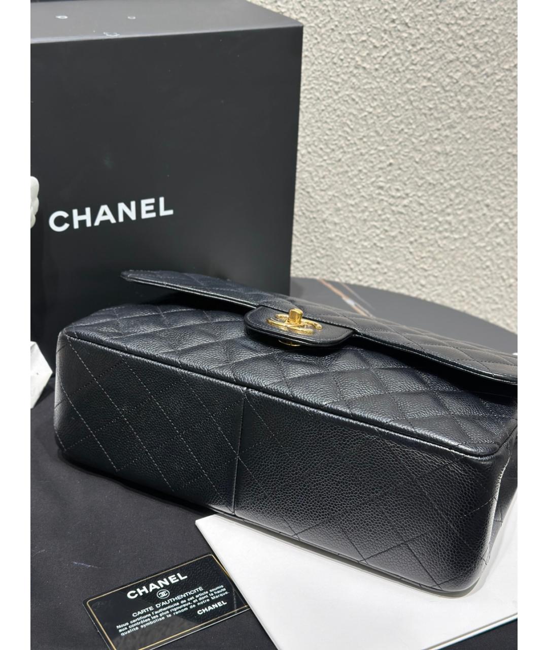 CHANEL Черная кожаная сумка через плечо, фото 5
