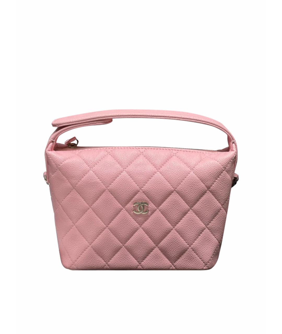CHANEL Розовая кожаная сумка тоут, фото 1