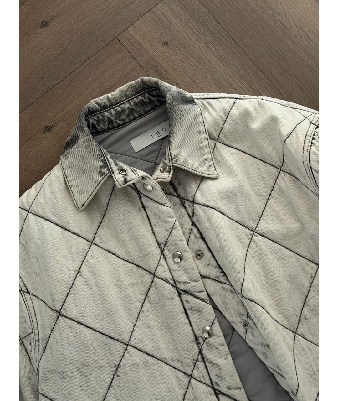 IRO Серая деним куртка, фото 4