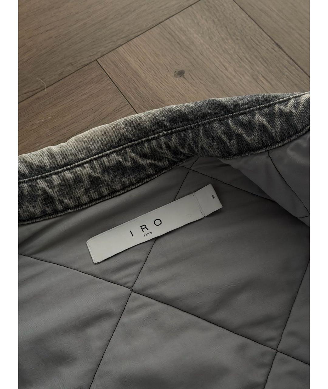 IRO Серая деним куртка, фото 3