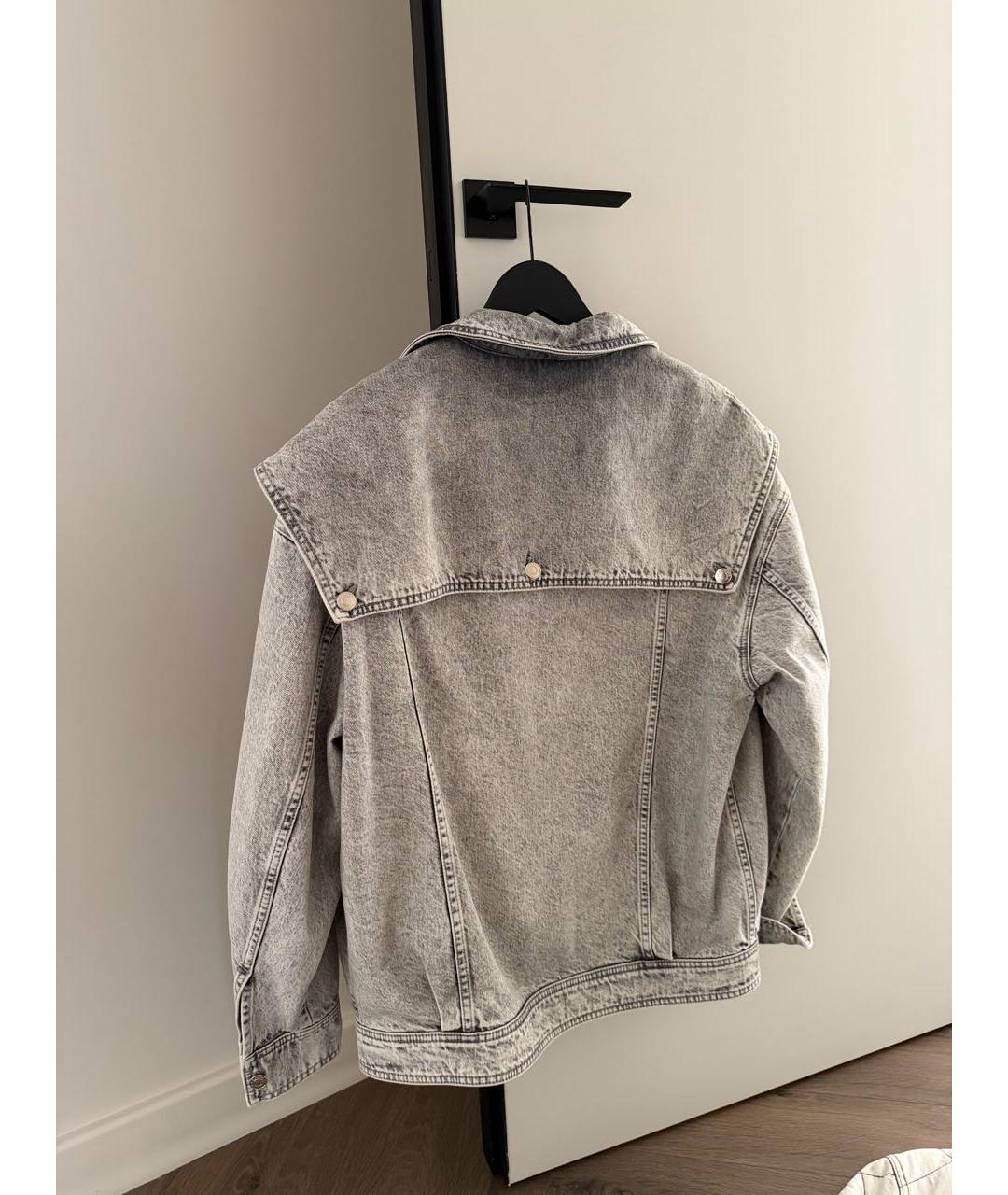 IRO Серая деним куртка, фото 2