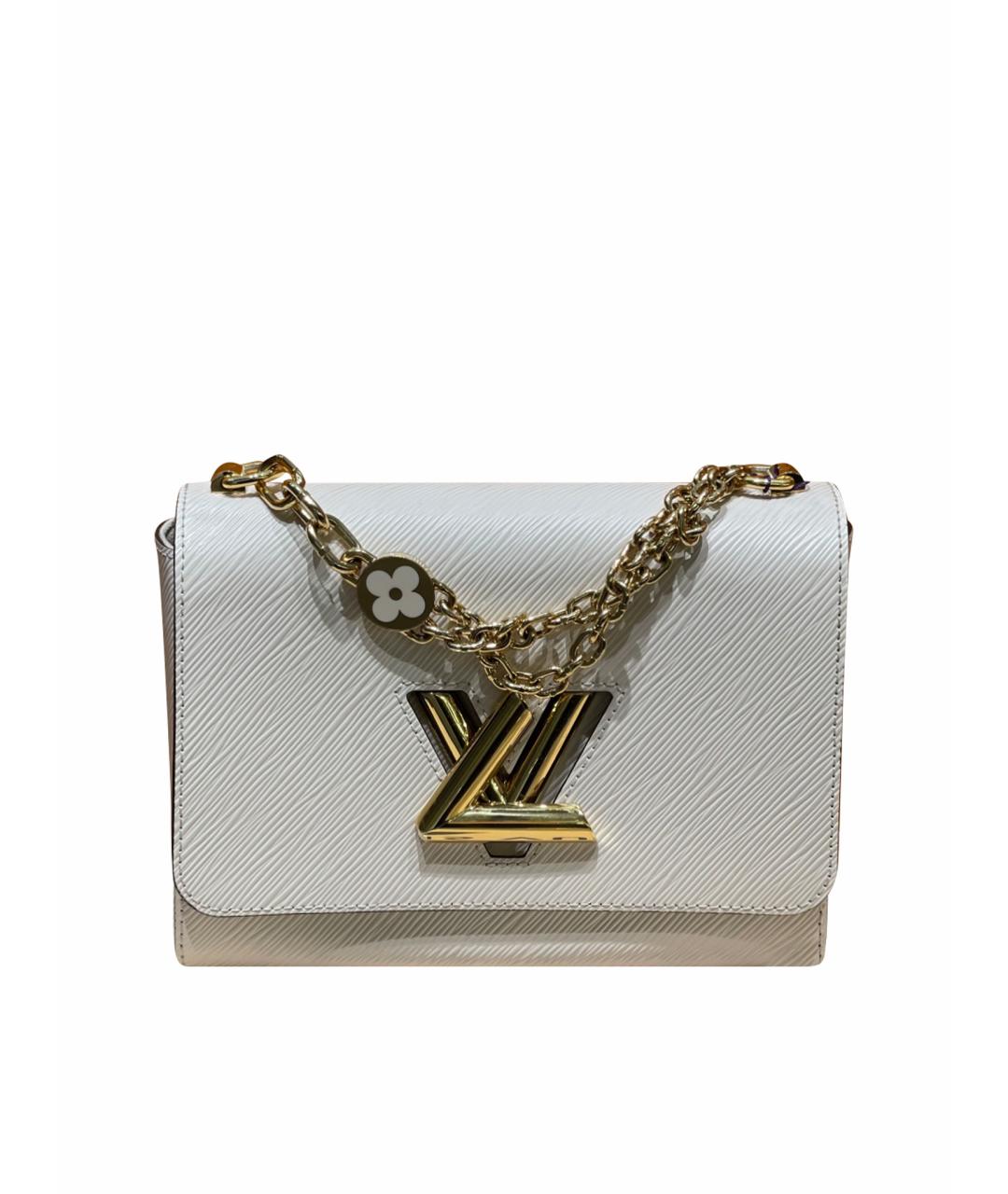 LOUIS VUITTON Белая кожаная сумка через плечо, фото 1