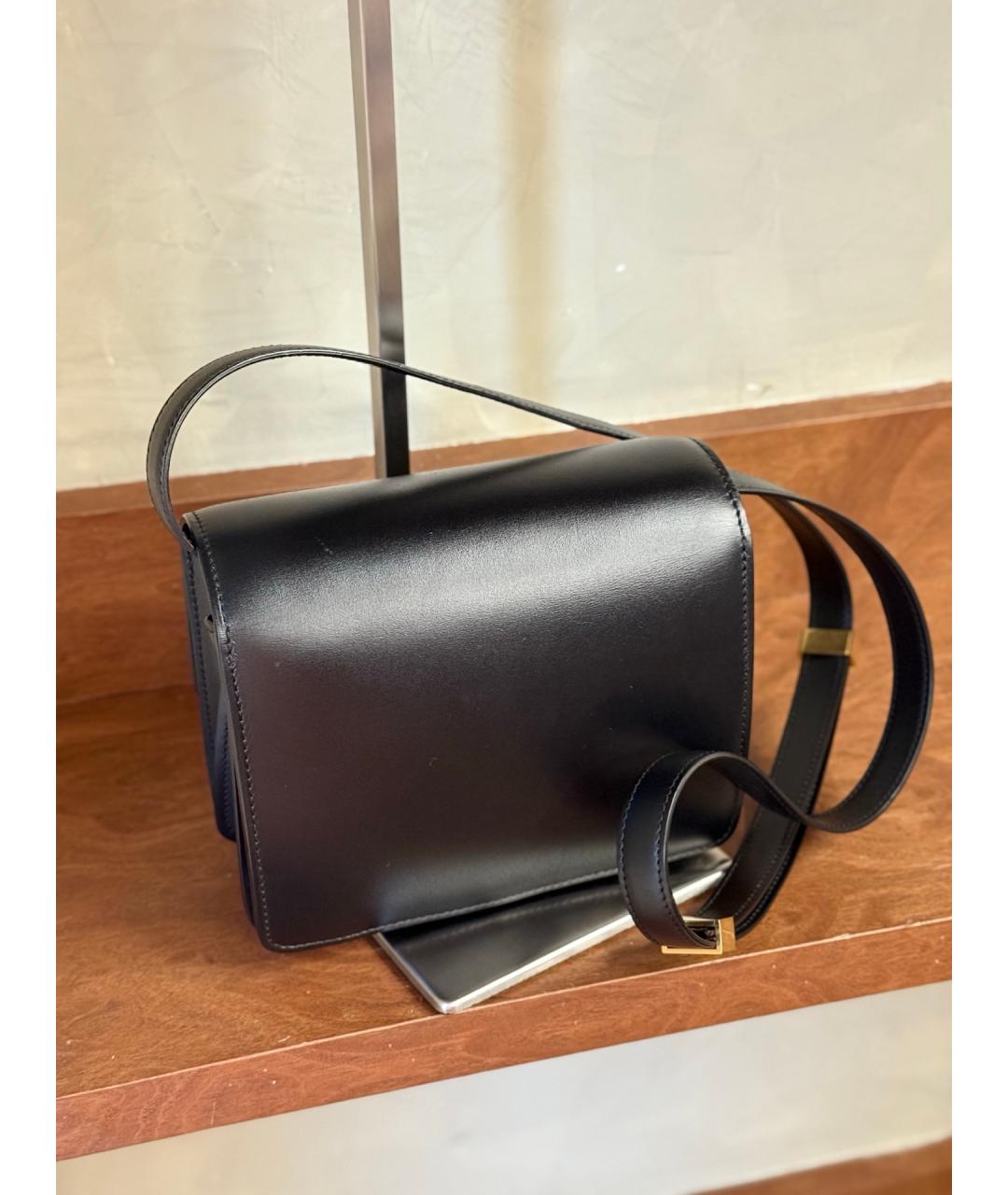 CELINE Черная кожаная сумка через плечо, фото 5