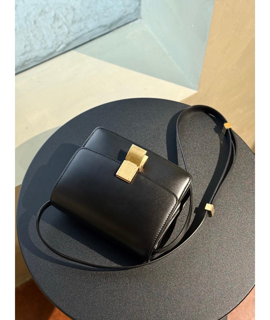 CELINE Черная кожаная сумка через плечо, фото 7