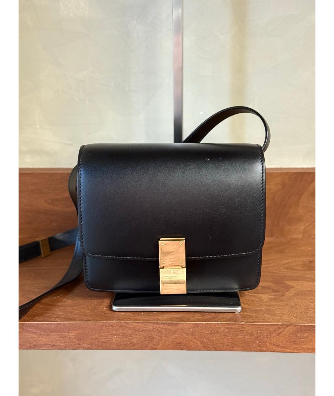 CELINE Черная кожаная сумка через плечо, фото 9