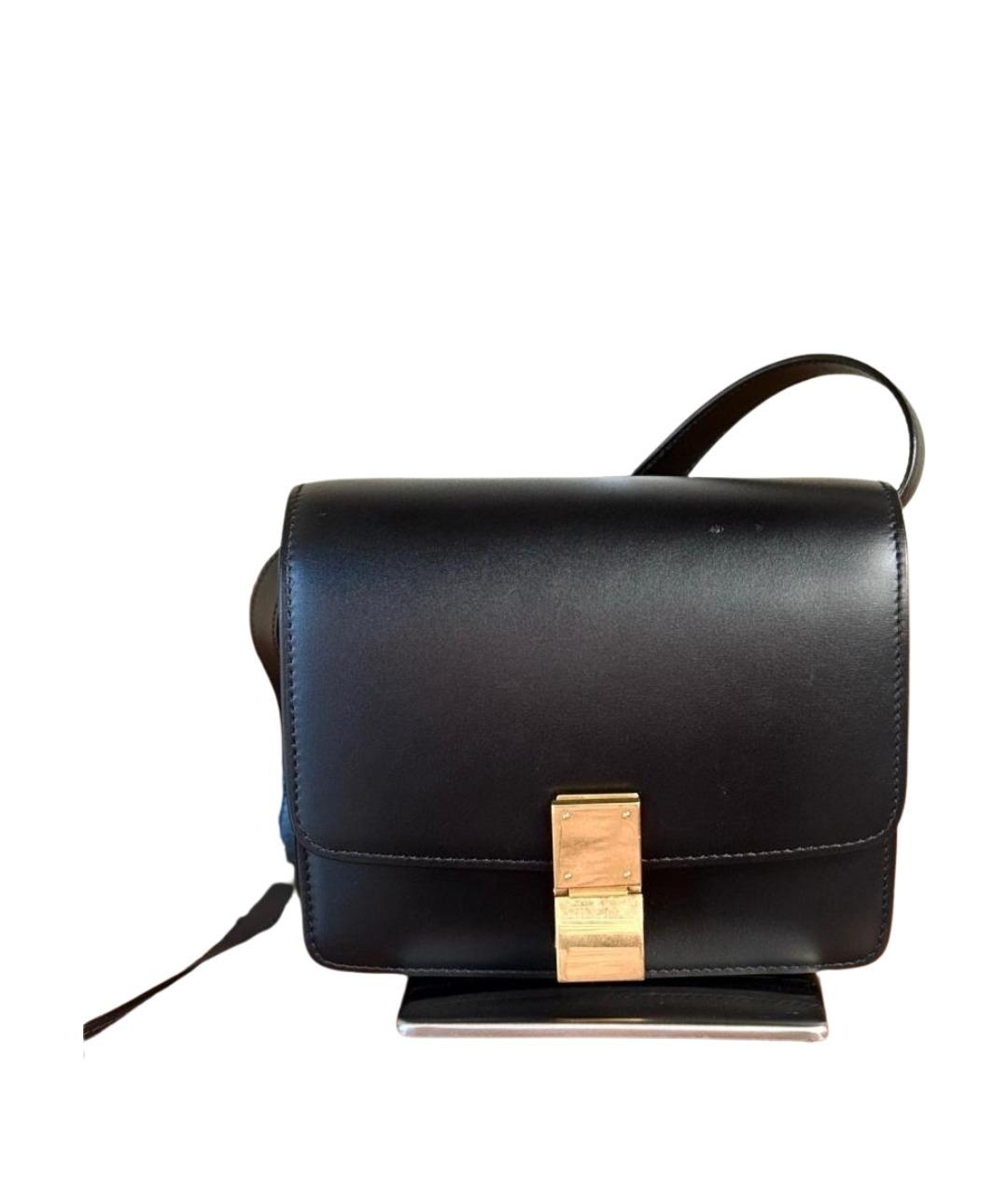 CELINE Черная кожаная сумка через плечо, фото 10