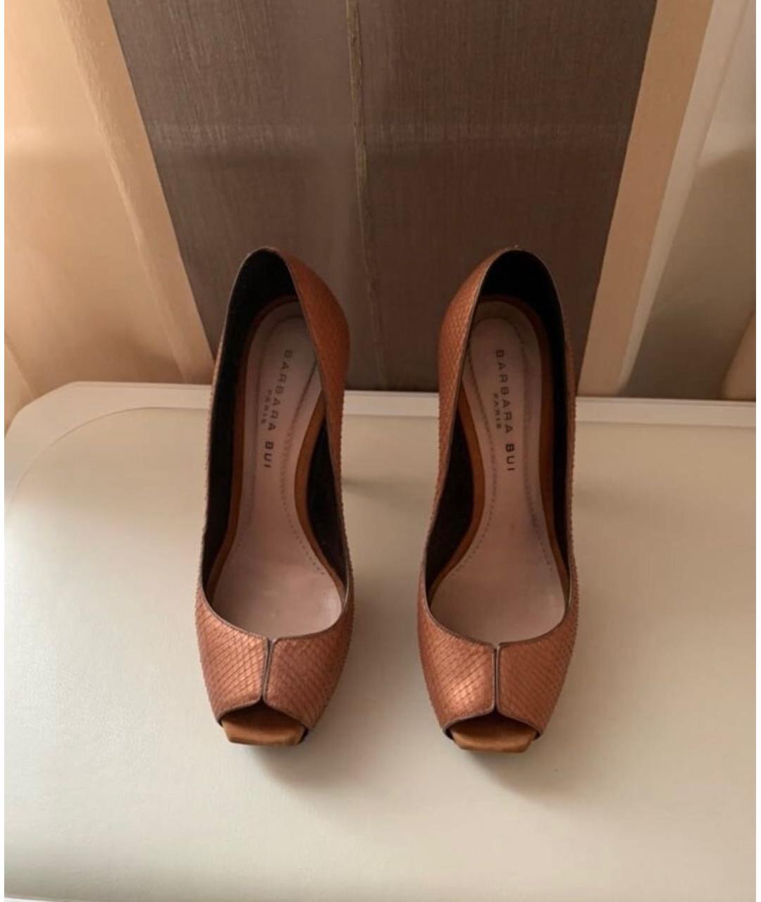 BARBARA BUI Оранжевое кожаные туфли, фото 2