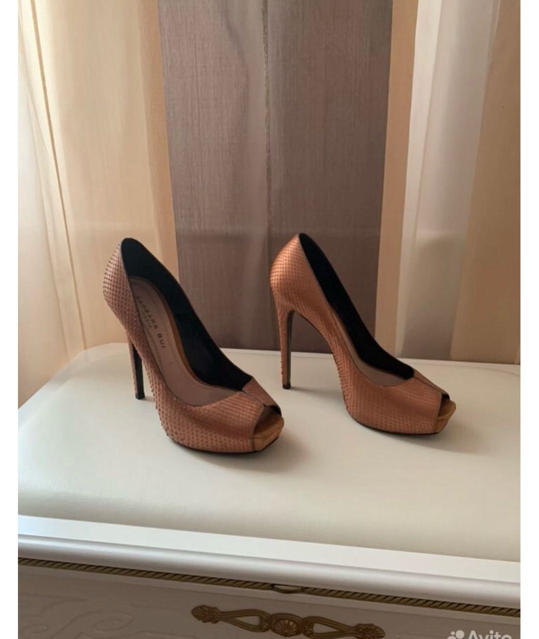 BARBARA BUI Оранжевое кожаные туфли, фото 3