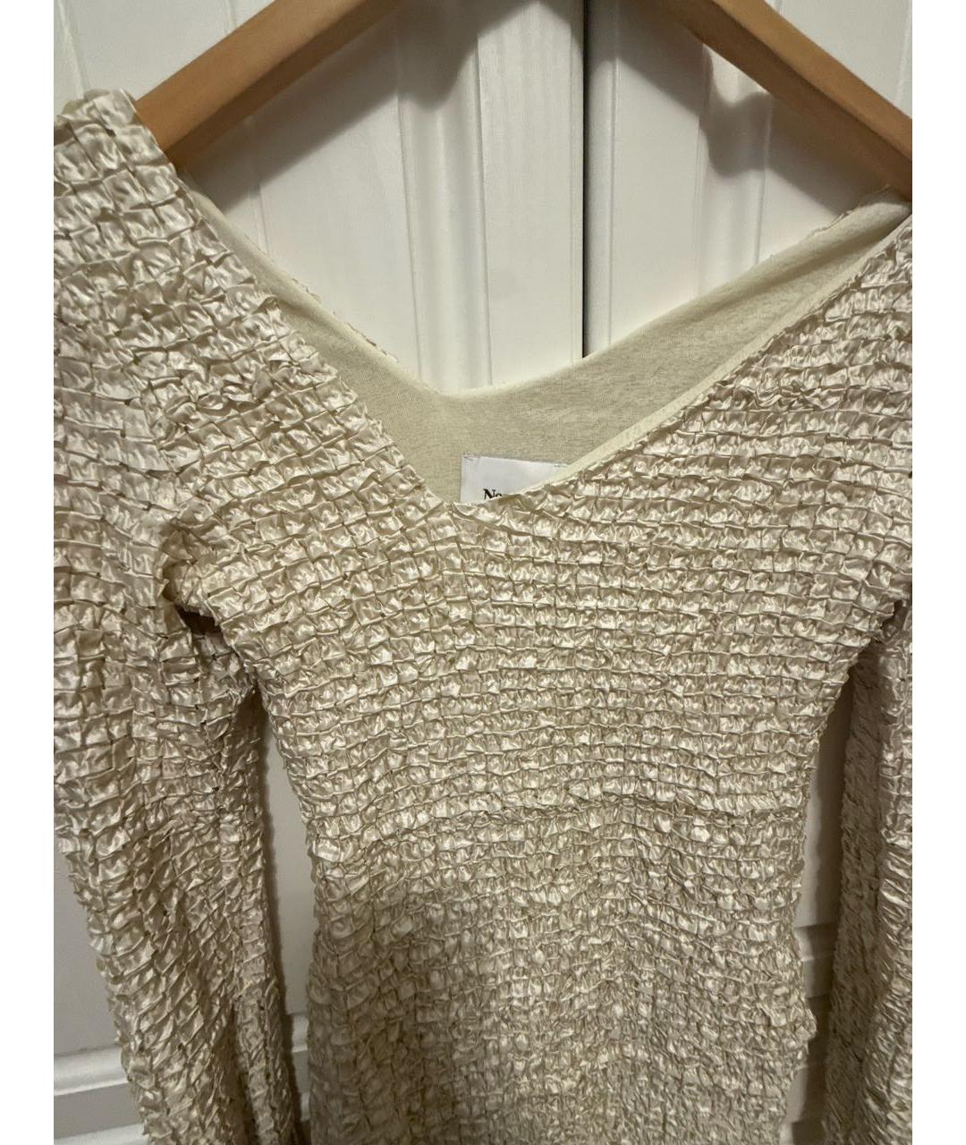 NANUSHKA Бежевое коктейльное платье, фото 3