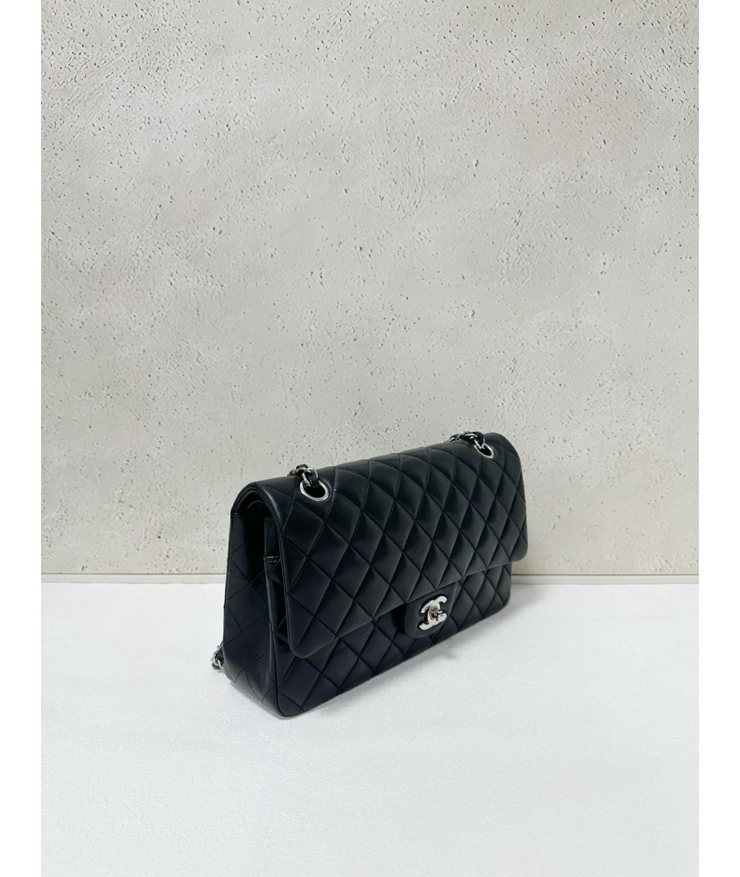 CHANEL Черная кожаная сумка через плечо, фото 4