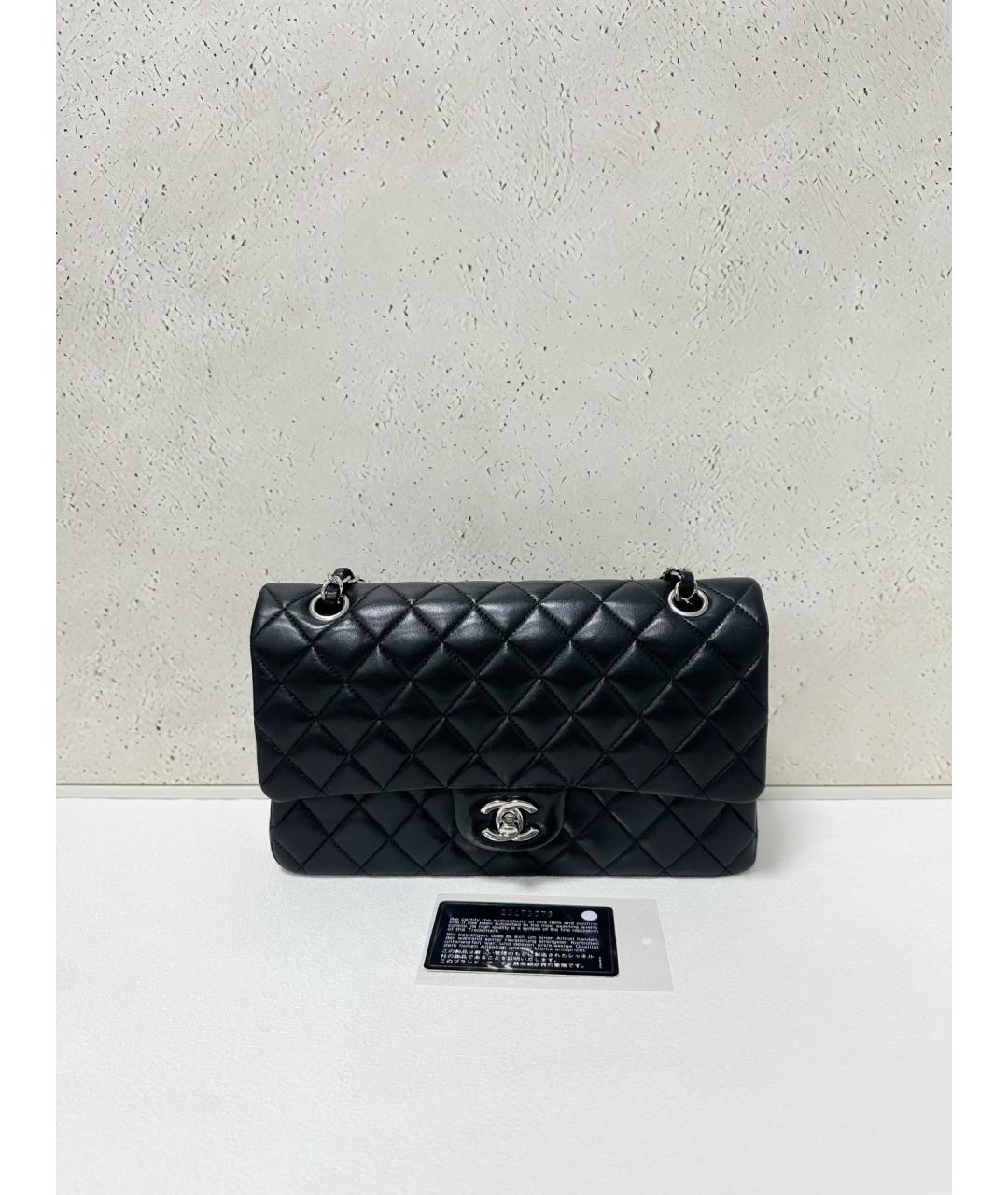 CHANEL Черная кожаная сумка через плечо, фото 7