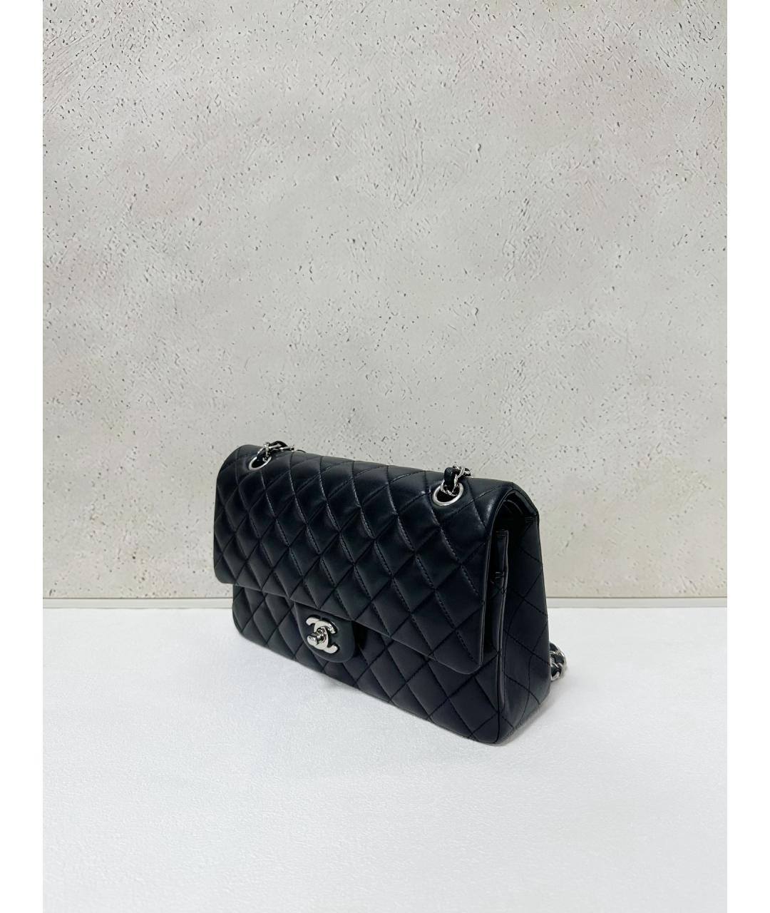 CHANEL Черная кожаная сумка через плечо, фото 3