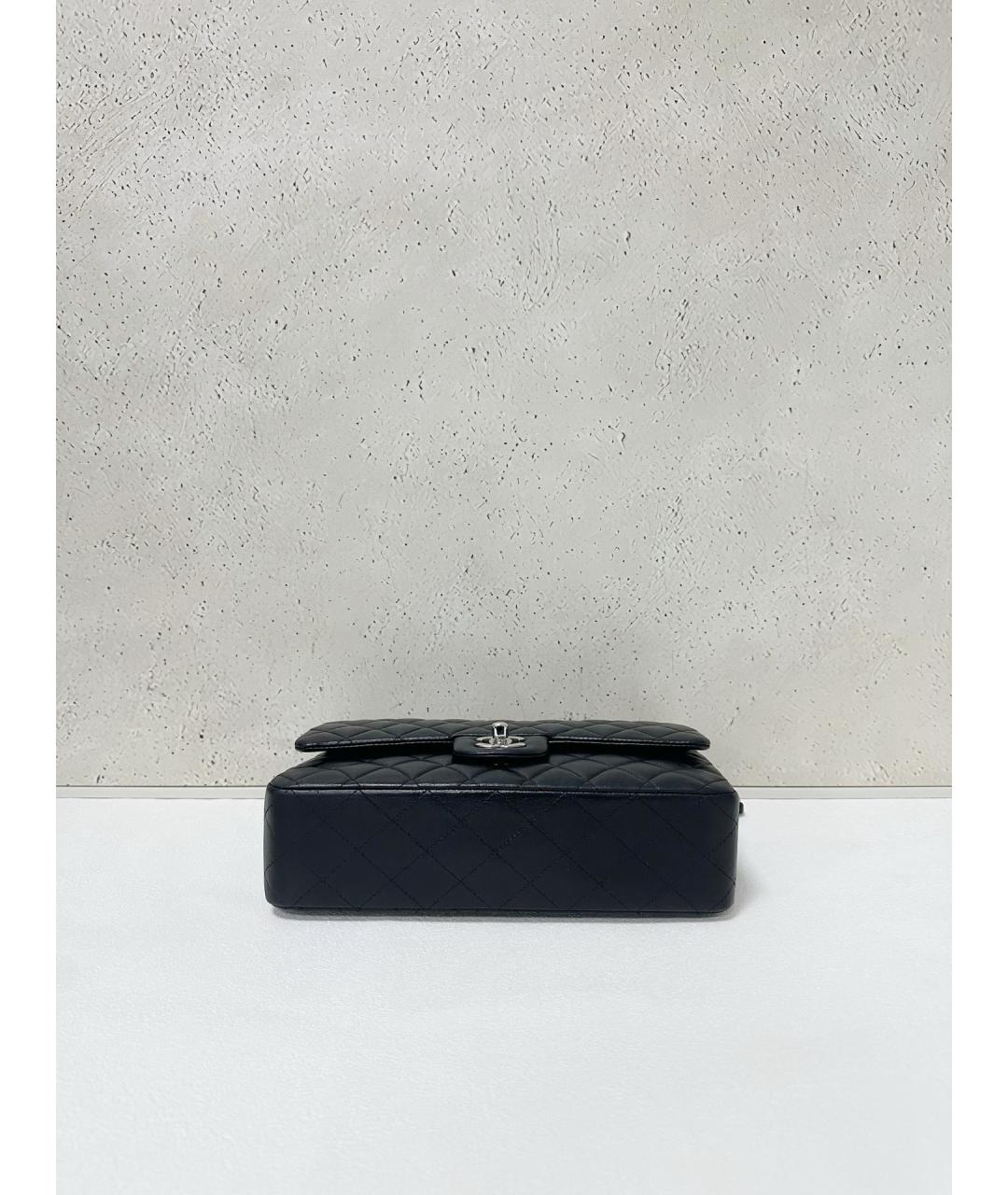 CHANEL Черная кожаная сумка через плечо, фото 5