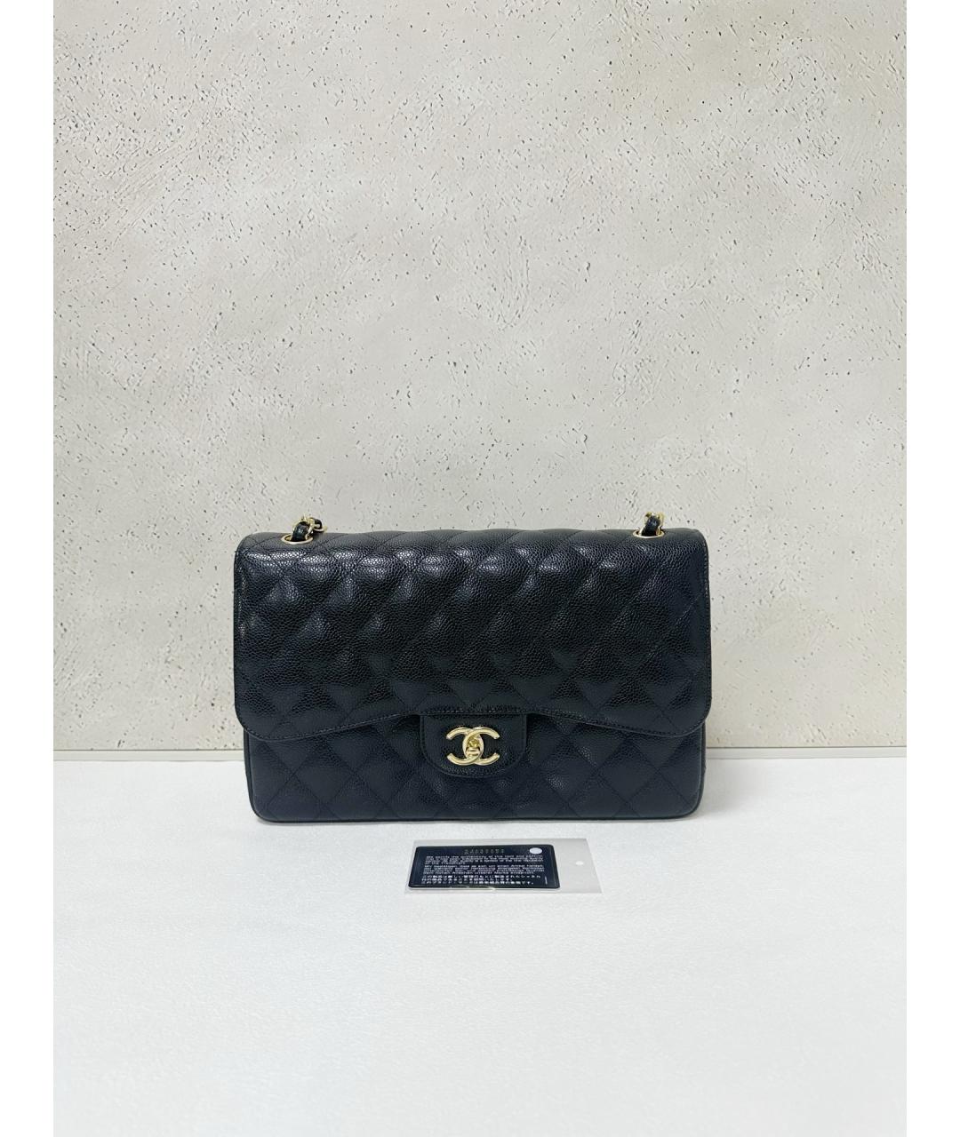 CHANEL Черная кожаная сумка через плечо, фото 7