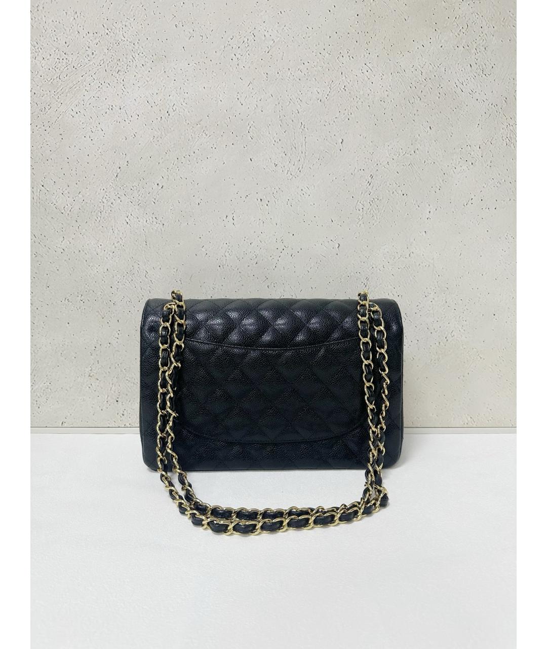 CHANEL Черная кожаная сумка через плечо, фото 2