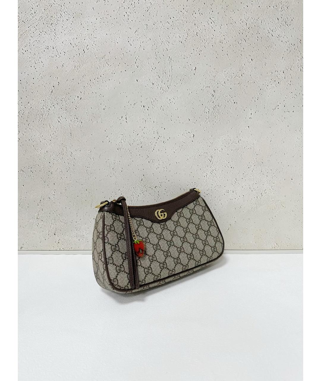 GUCCI Бежевая деним сумка через плечо, фото 4