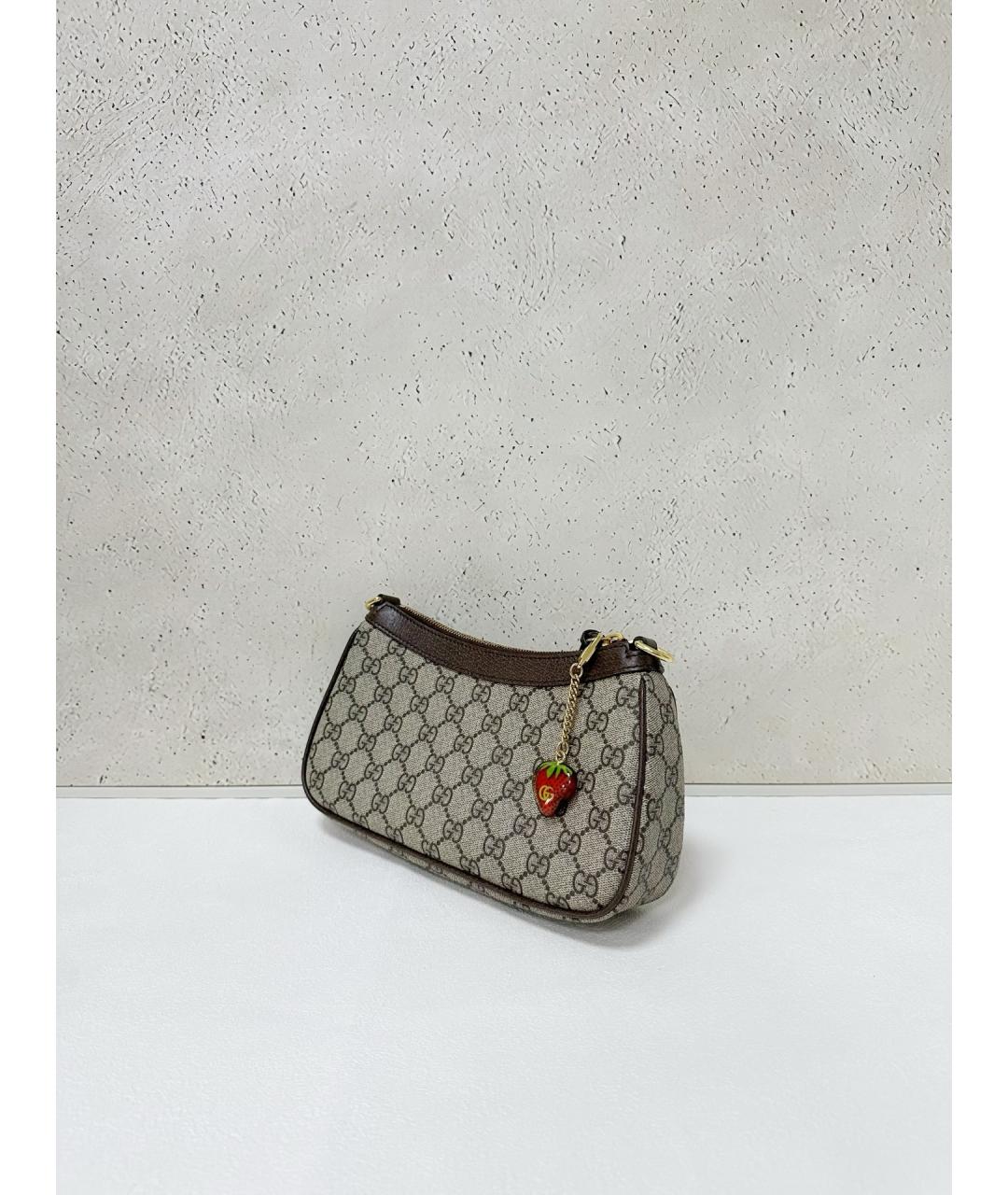 GUCCI Бежевая деним сумка через плечо, фото 3