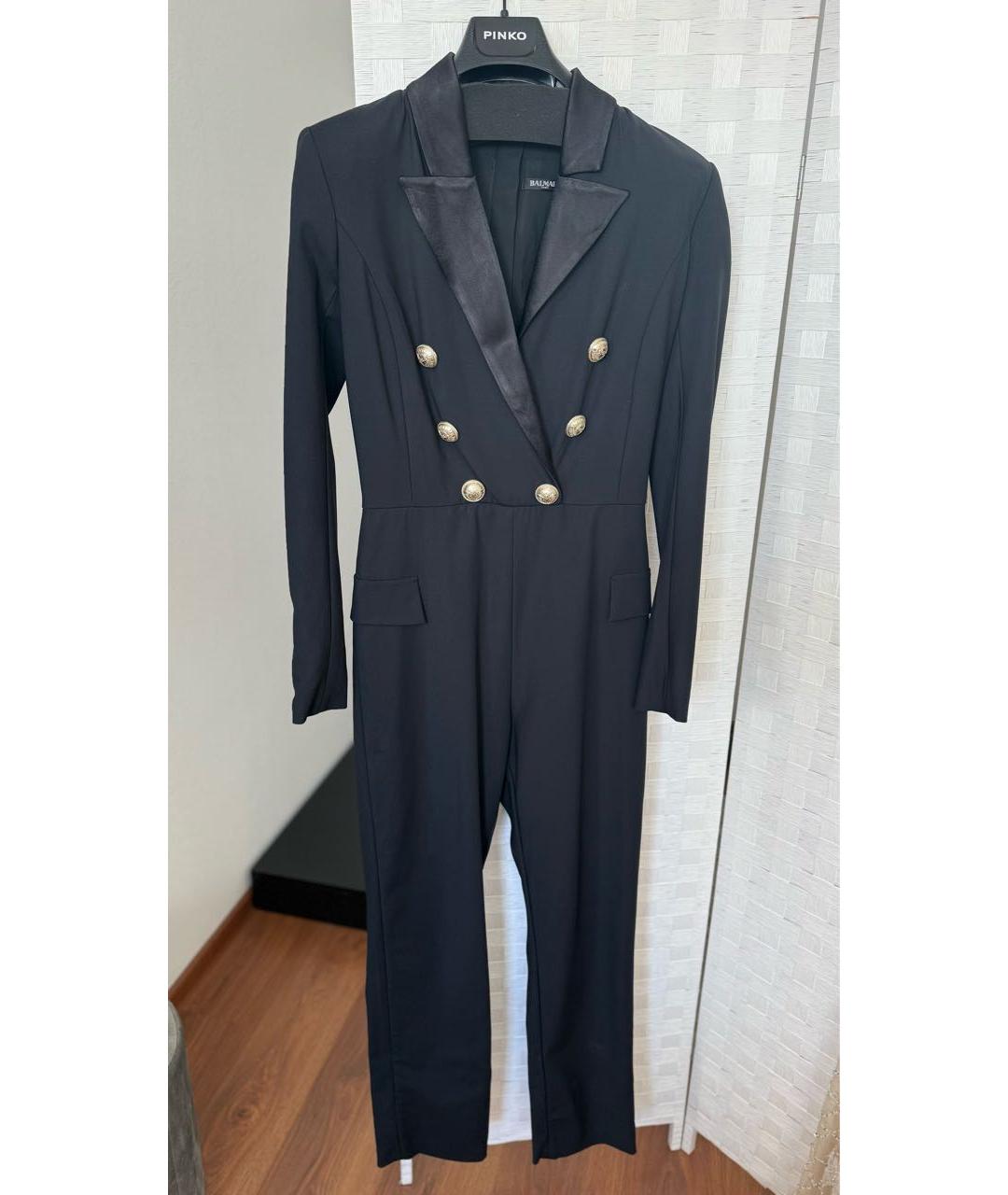 BALMAIN Черный комбинезон, фото 5