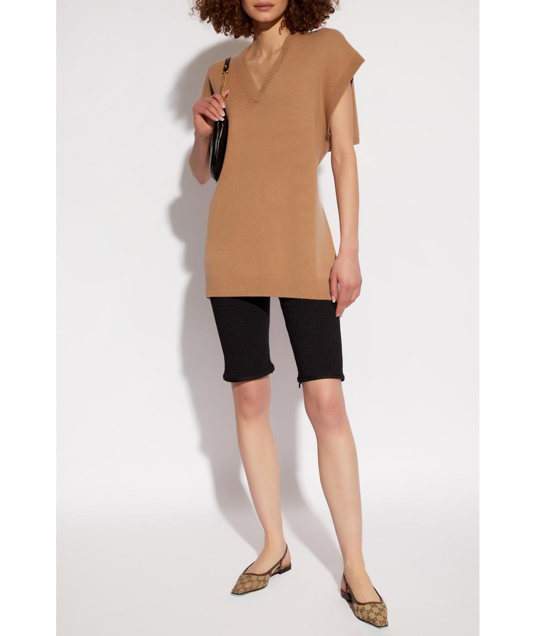 GUCCI Бежевый кашемировый джемпер / свитер, фото 2