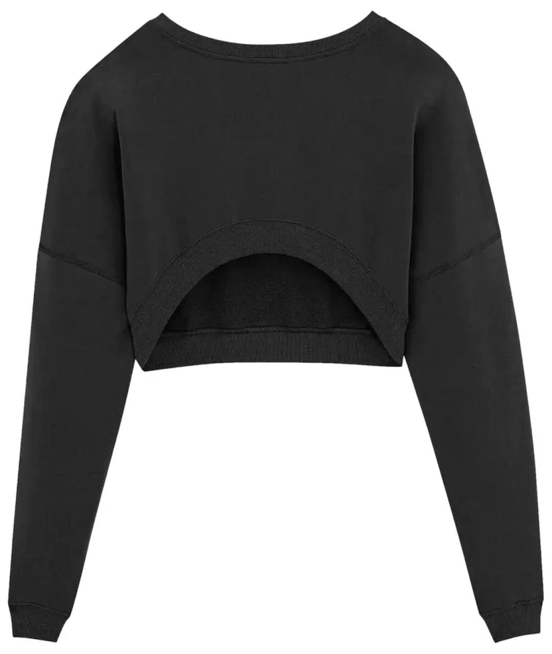 SAINT LAURENT Черный хлопковый джемпер / свитер, фото 2