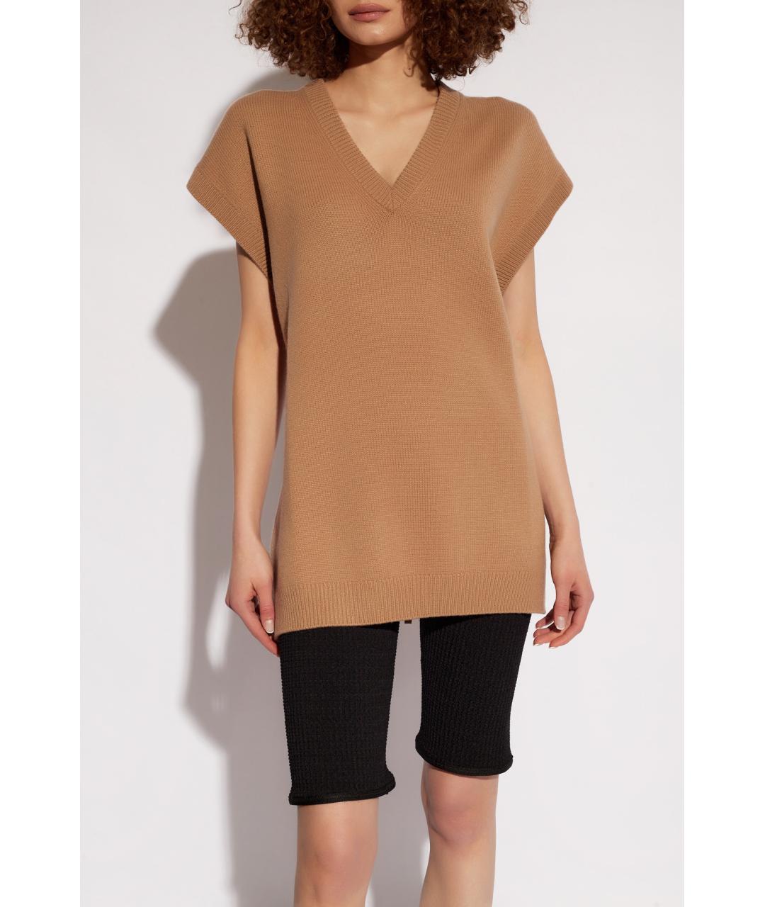 GUCCI Бежевый кашемировый джемпер / свитер, фото 2