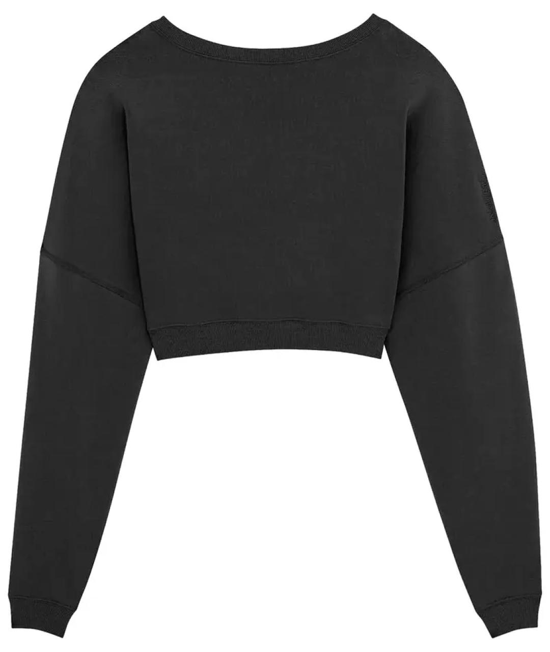 SAINT LAURENT Черный хлопковый джемпер / свитер, фото 1