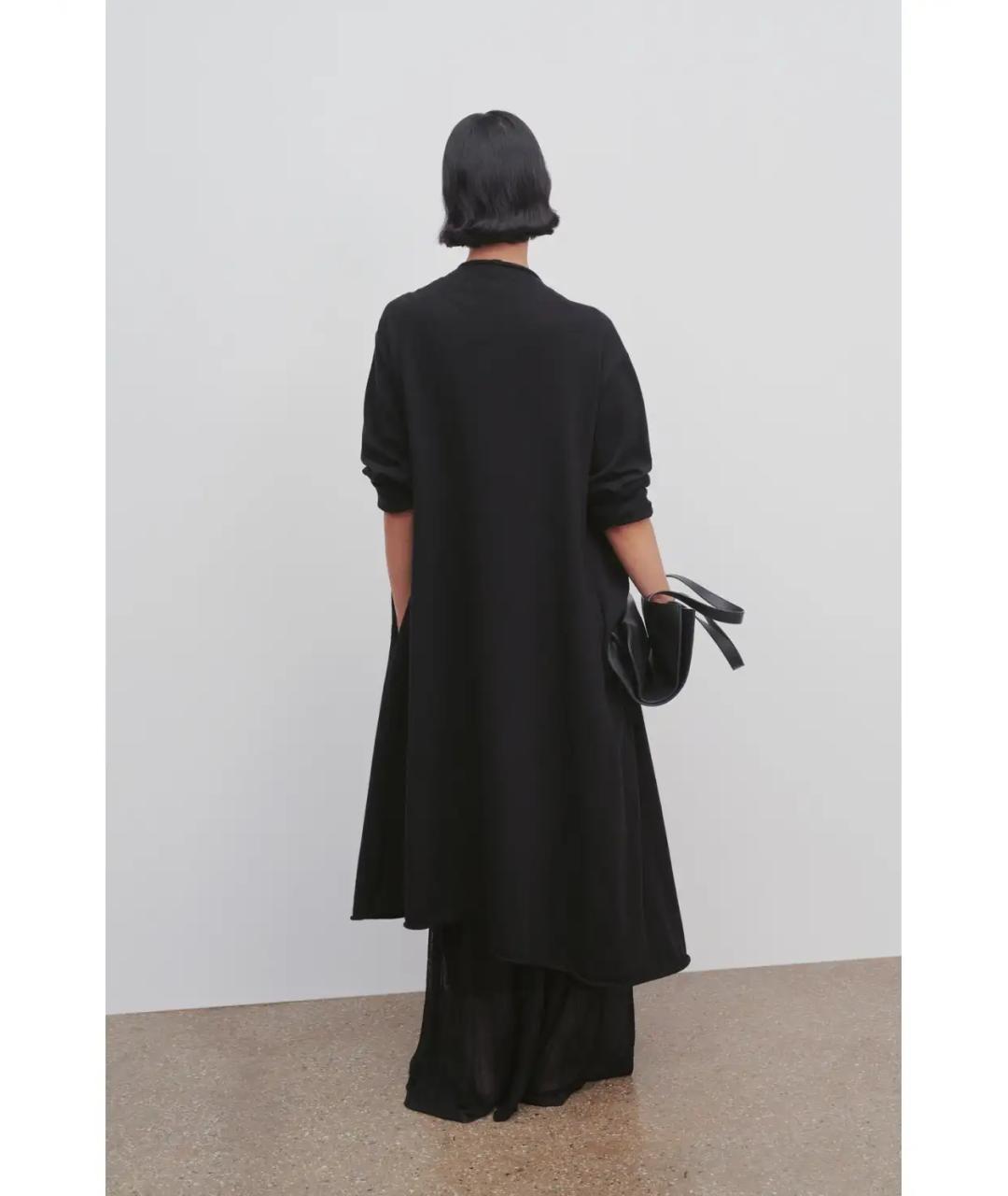 THE ROW Черный хлопковый кардиган, фото 5