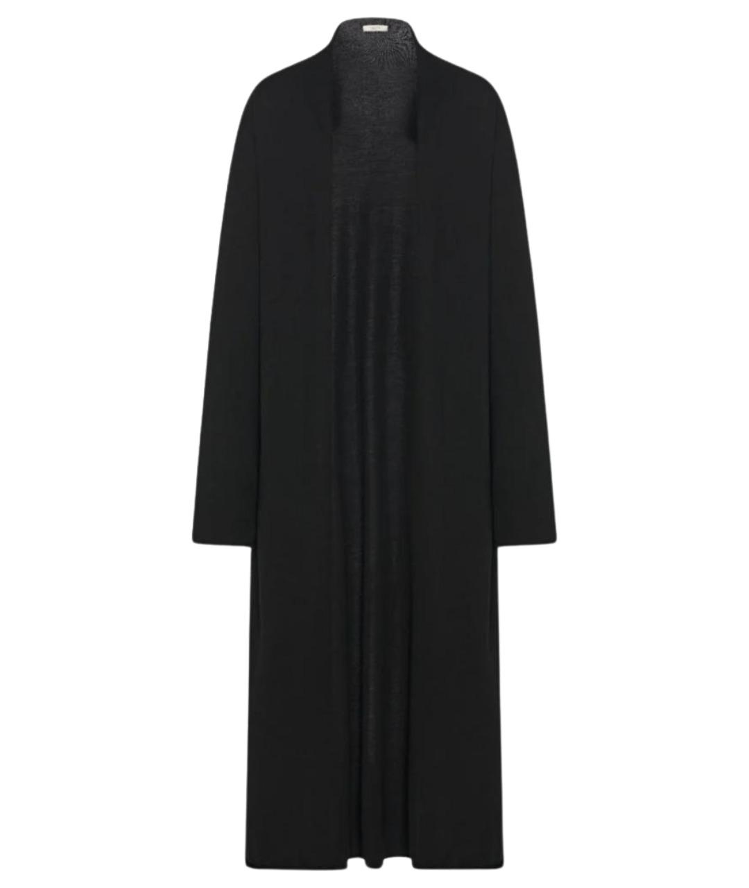 THE ROW Черный хлопковый кардиган, фото 1