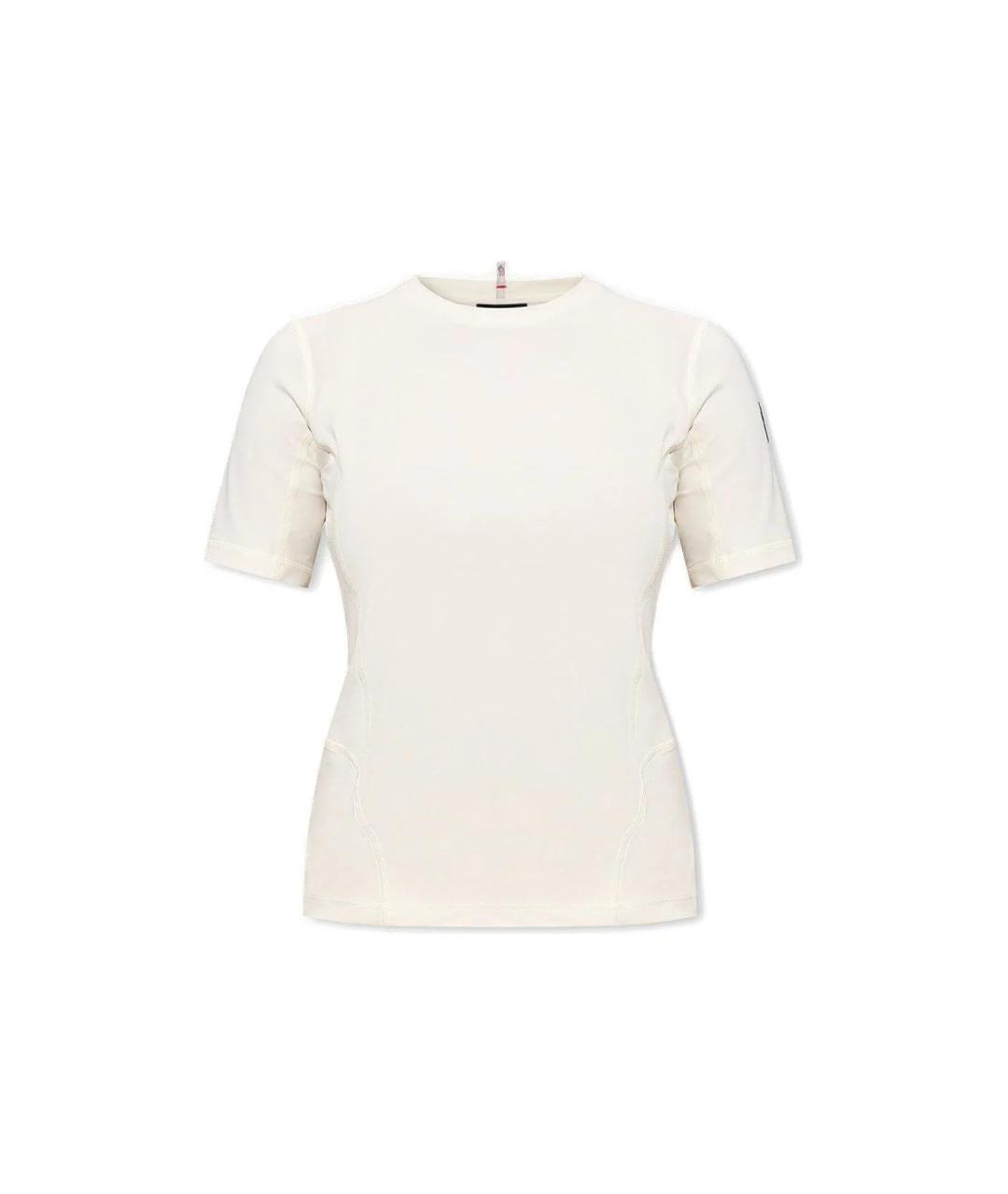 MONCLER Белая полиамидовая футболка, фото 2