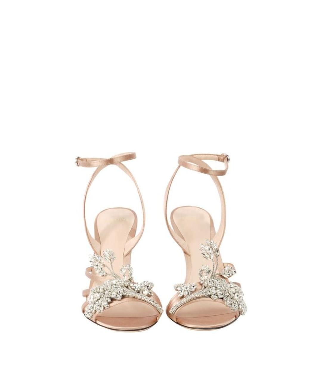 VALENTINO Розовые кожаные босоножки, фото 3
