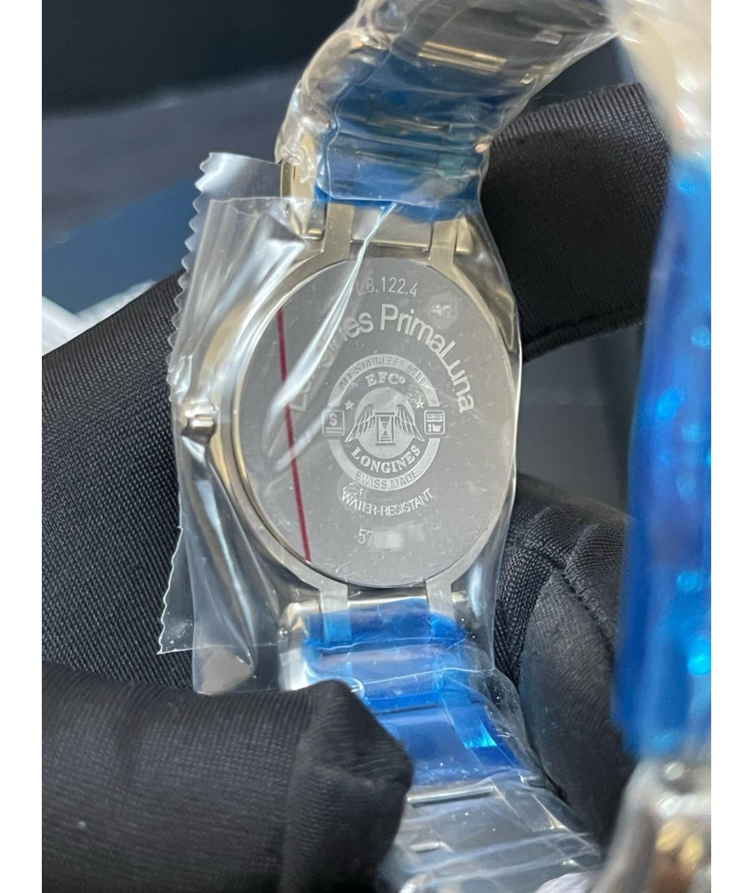 LONGINES Белые металлические часы, фото 7