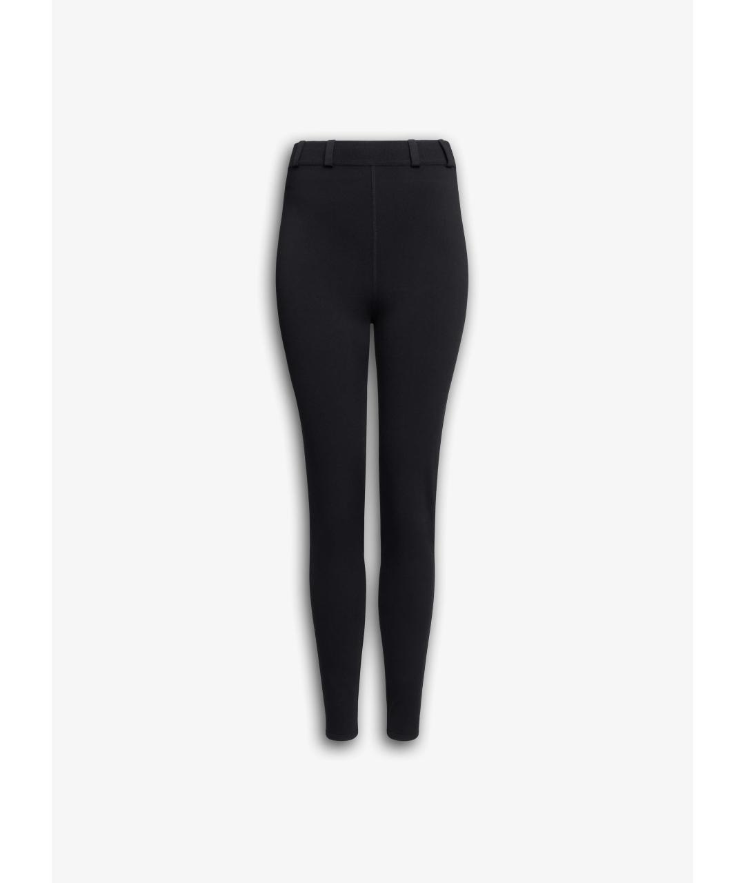 ALAIA Черные вискозные леггинсы и велосипедки, фото 2