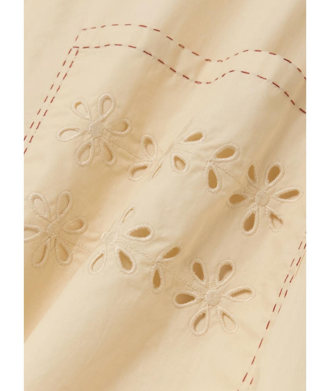 VITA KIN Бежевое хлопковое повседневное платье, фото 4