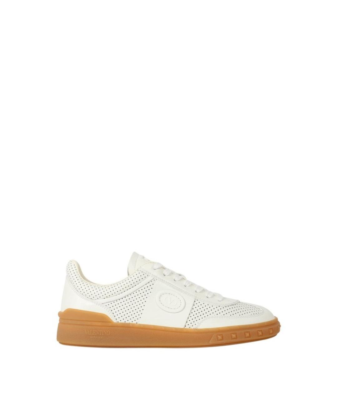 VALENTINO Белые кожаные кроссовки, фото 1