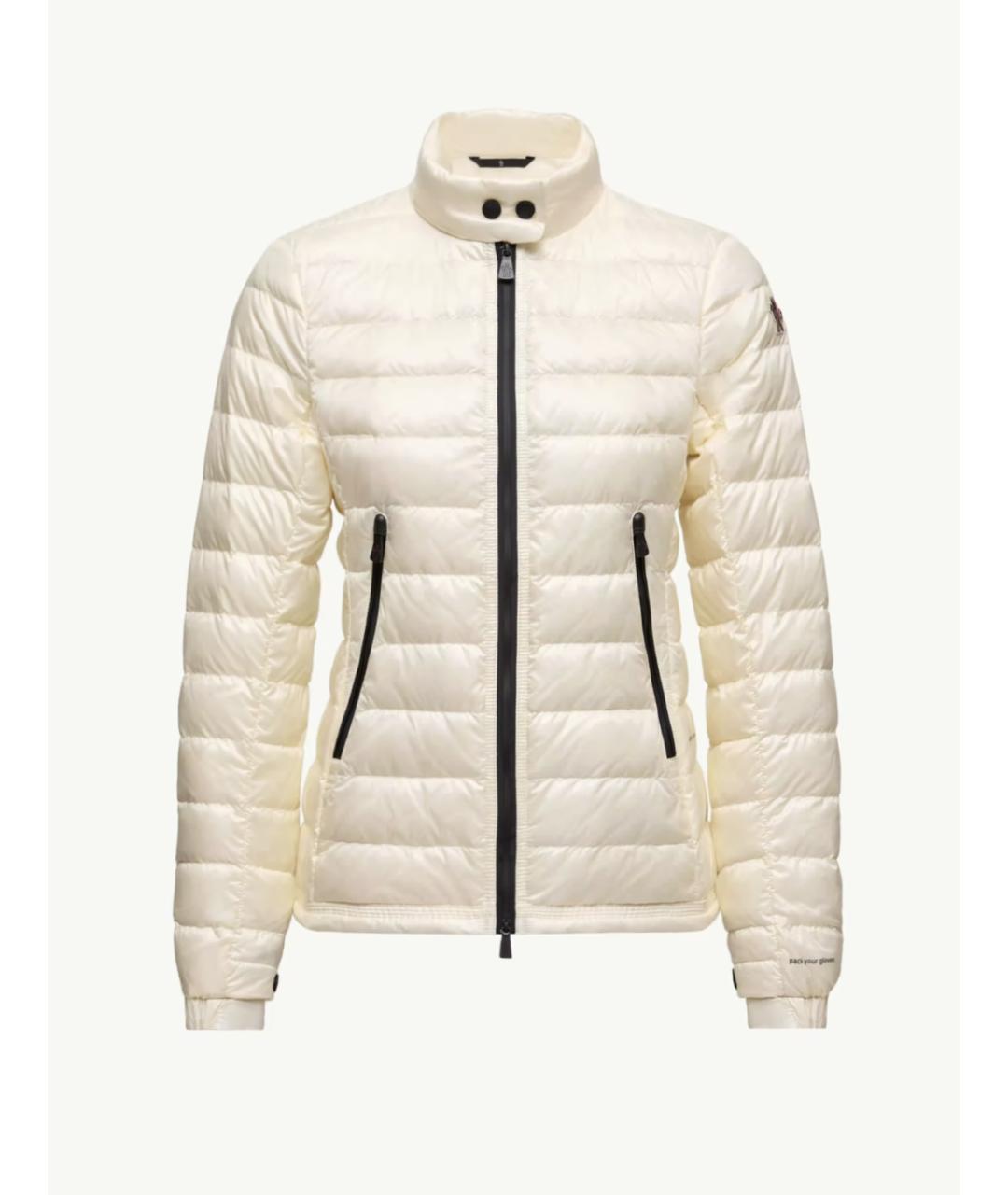 MONCLER GRENOBLE Бежевый полиамидовый пуховик, фото 5