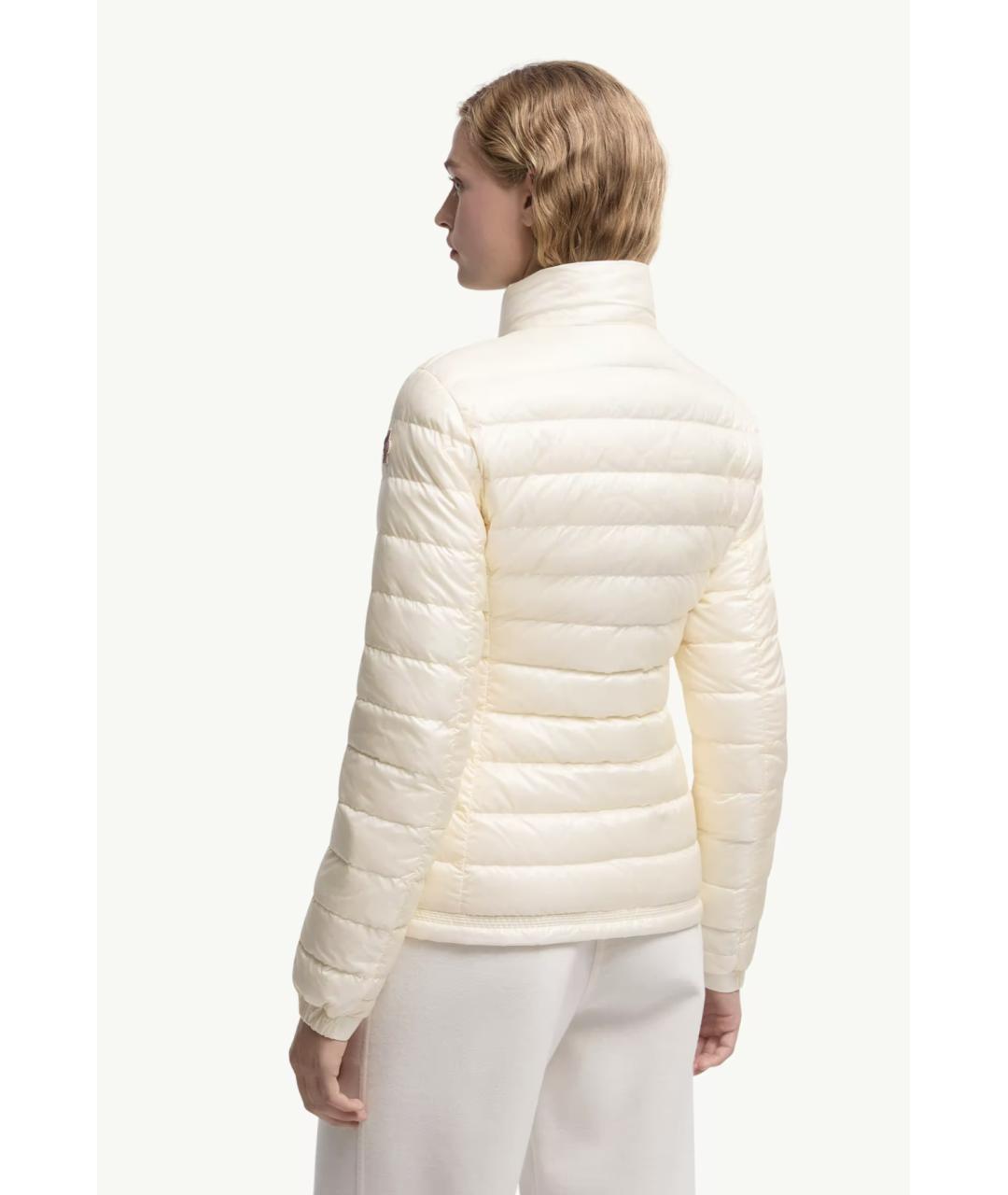 MONCLER GRENOBLE Бежевый полиамидовый пуховик, фото 4