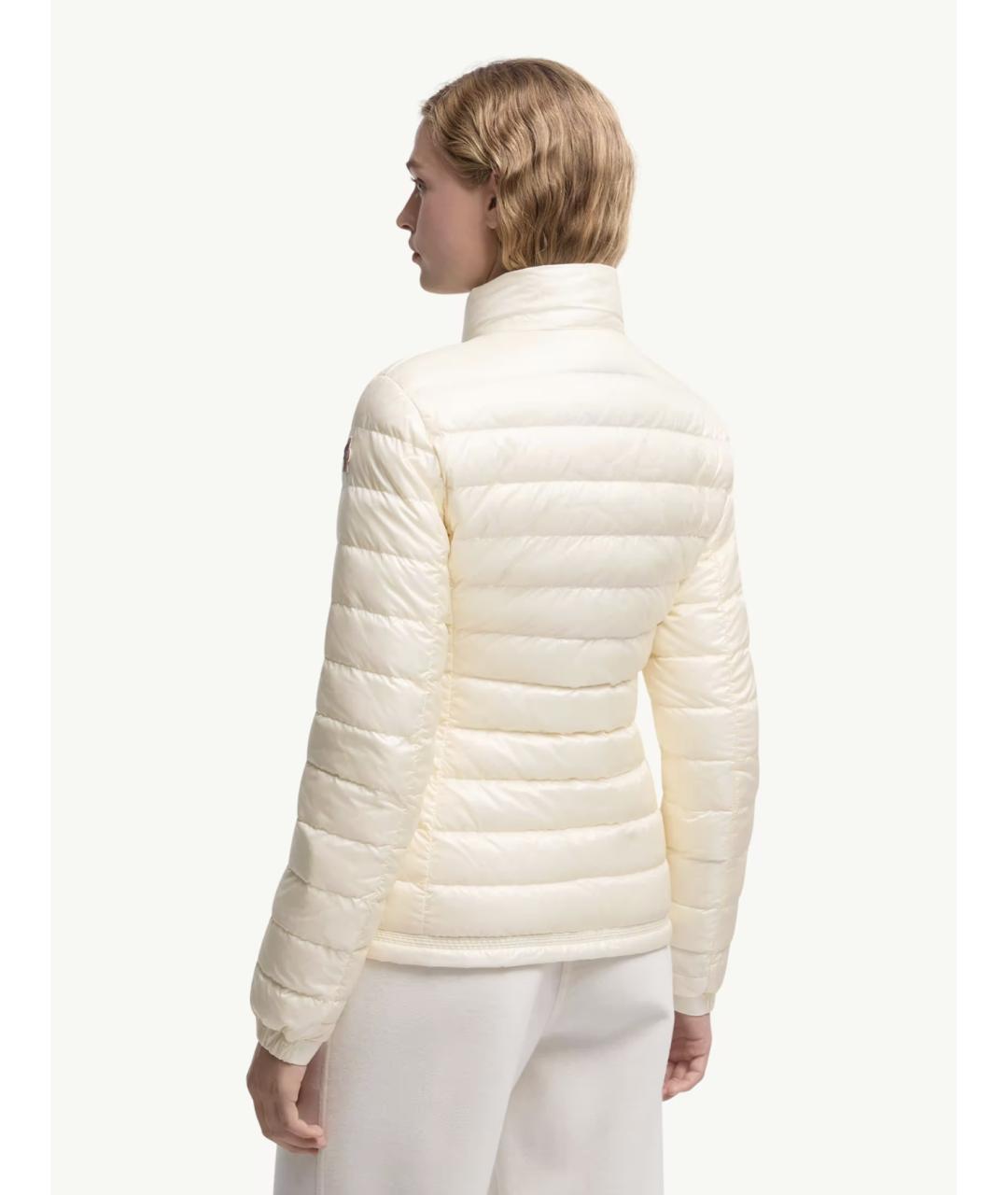 MONCLER GRENOBLE Бежевый полиамидовый пуховик, фото 4