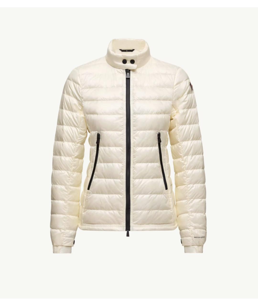 MONCLER GRENOBLE Бежевый полиамидовый пуховик, фото 5