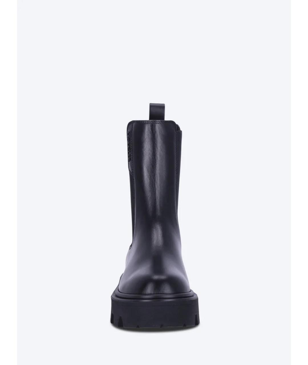 MONCLER Черные кожаные ботинки, фото 2