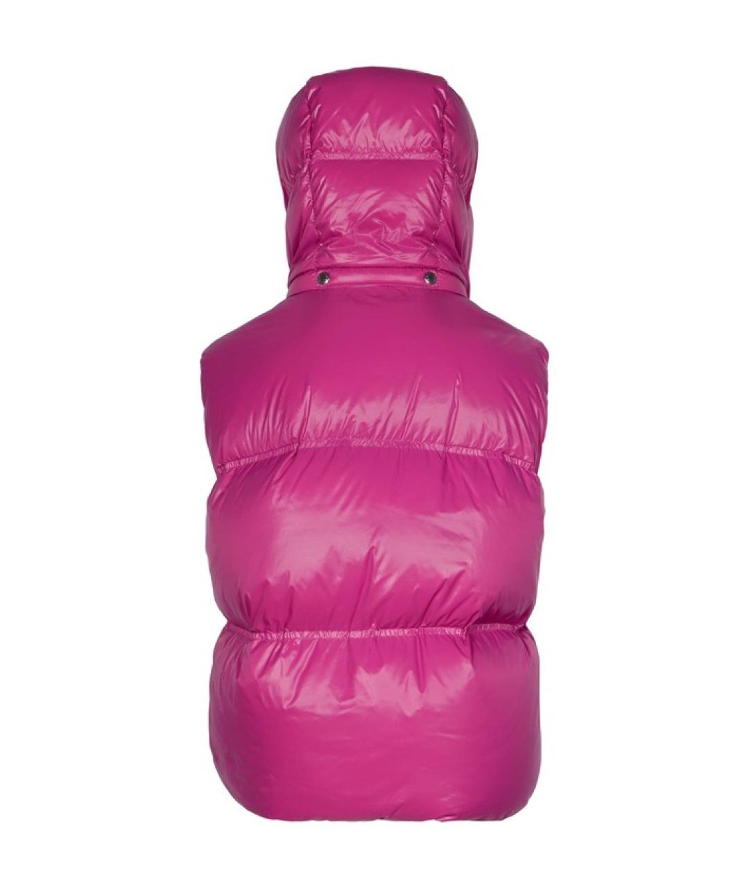 MONCLER Фуксия полиамидовый жилет, фото 2