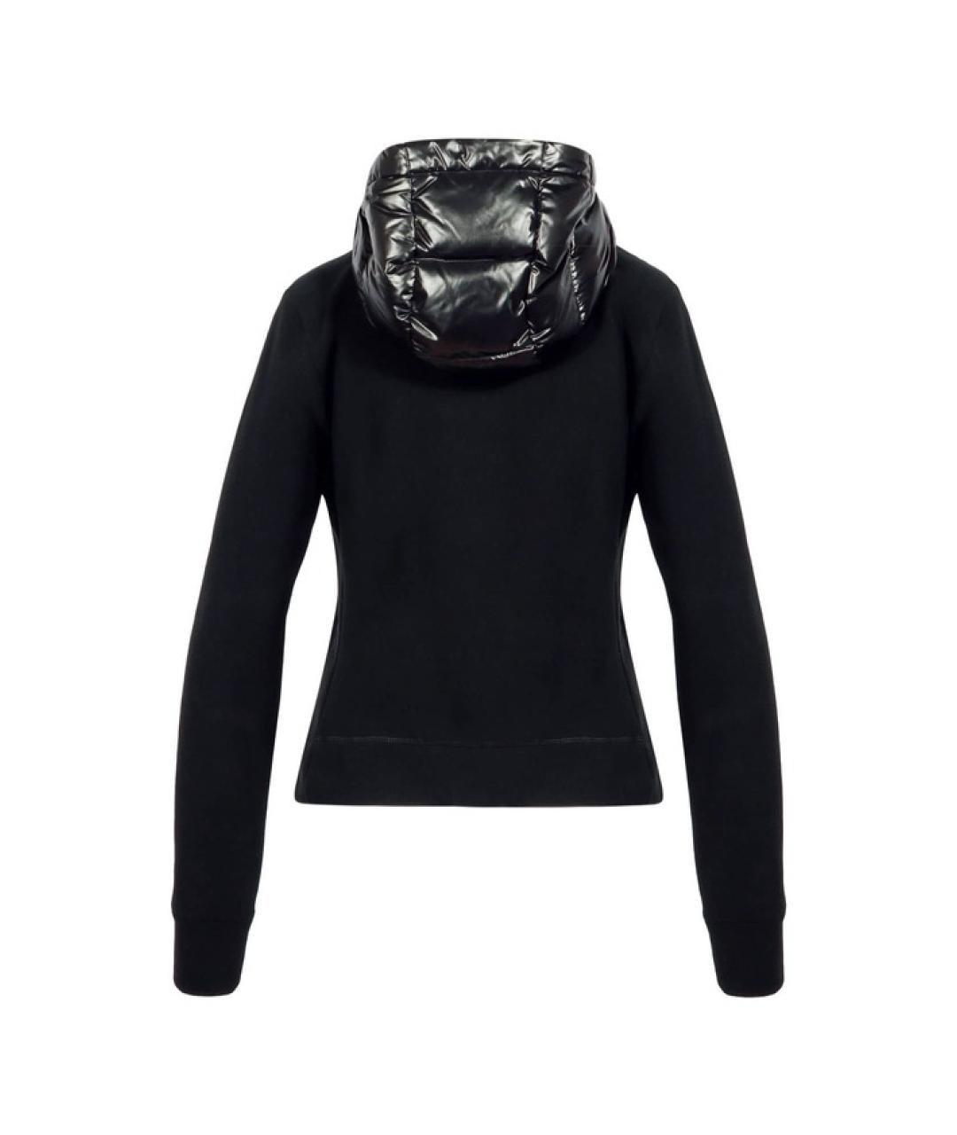 MONCLER Черная полиэстеровая куртка, фото 2