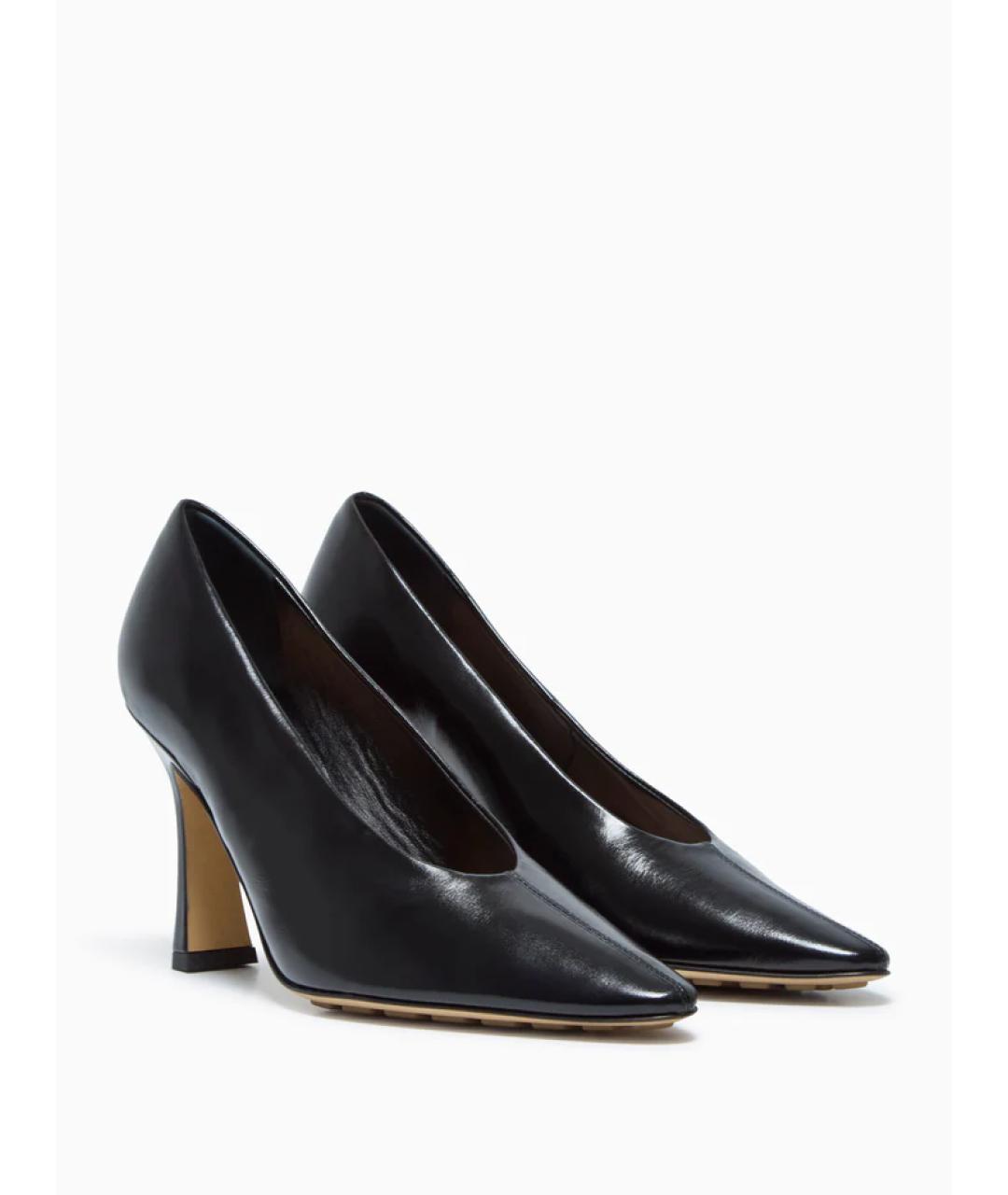 BOTTEGA VENETA Черные кожаные туфли, фото 2