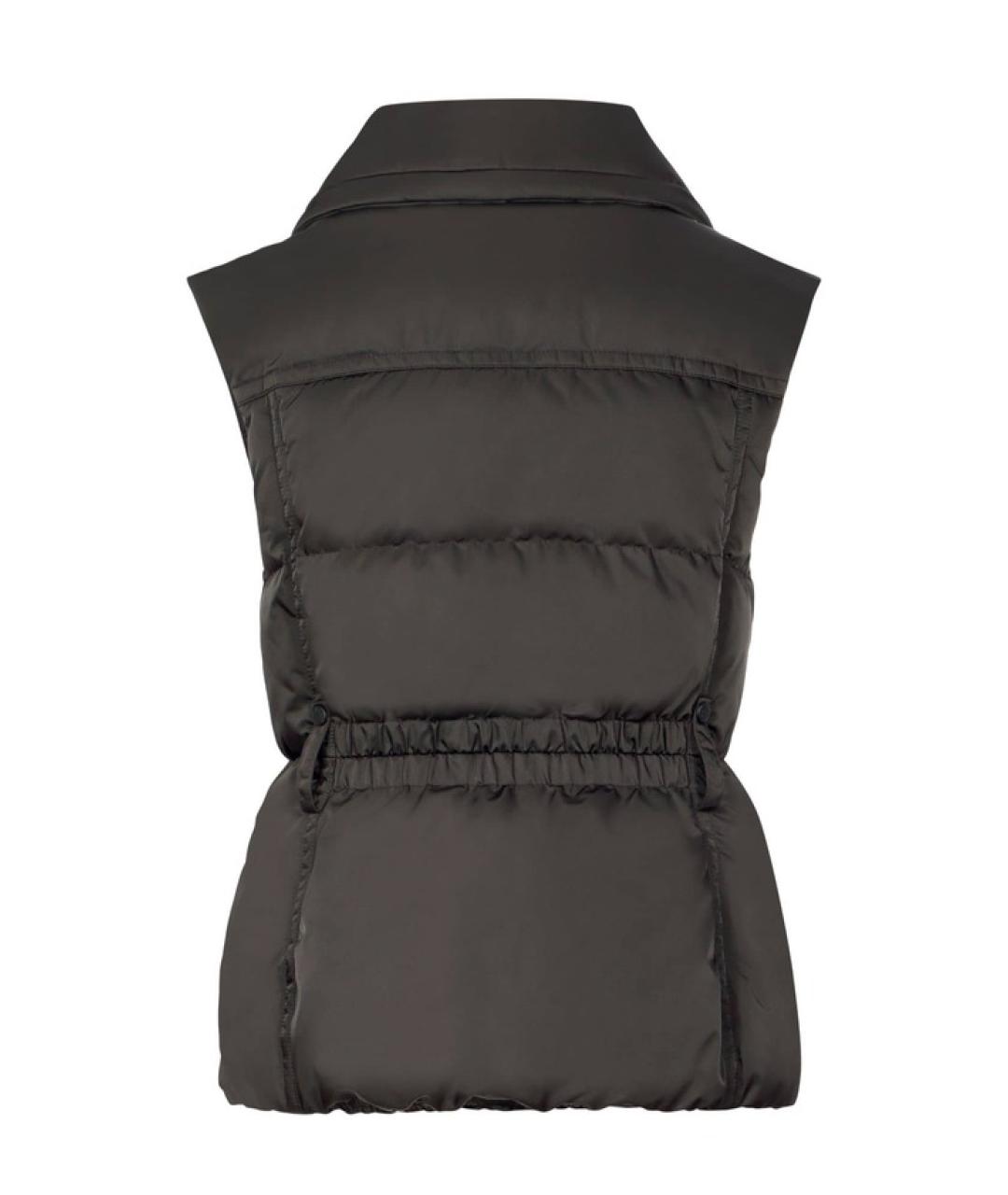 MONCLER Черный полиэстеровый жилет, фото 2