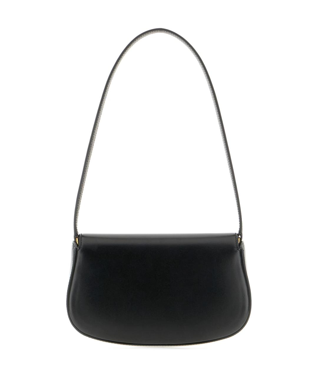 SAINT LAURENT Черная кожаная сумка через плечо, фото 3